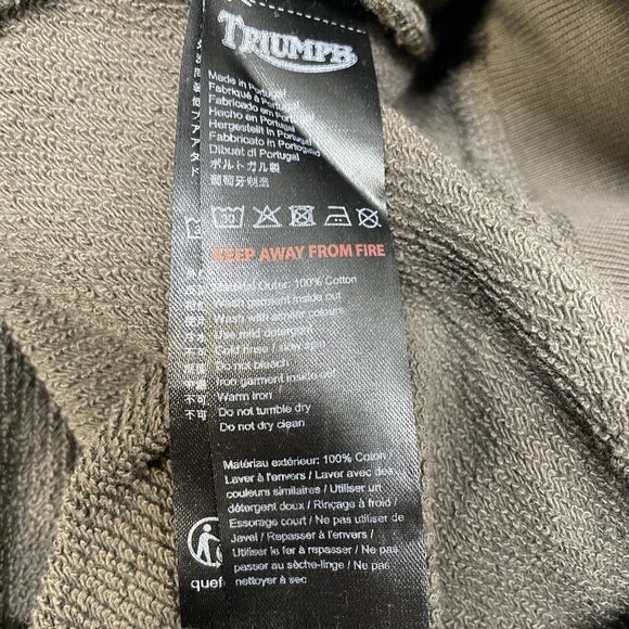 Triumph “Ribble” Quarter Zip Cotton Sweatshirt – Size XL (NWT) - Picture 5 of 8